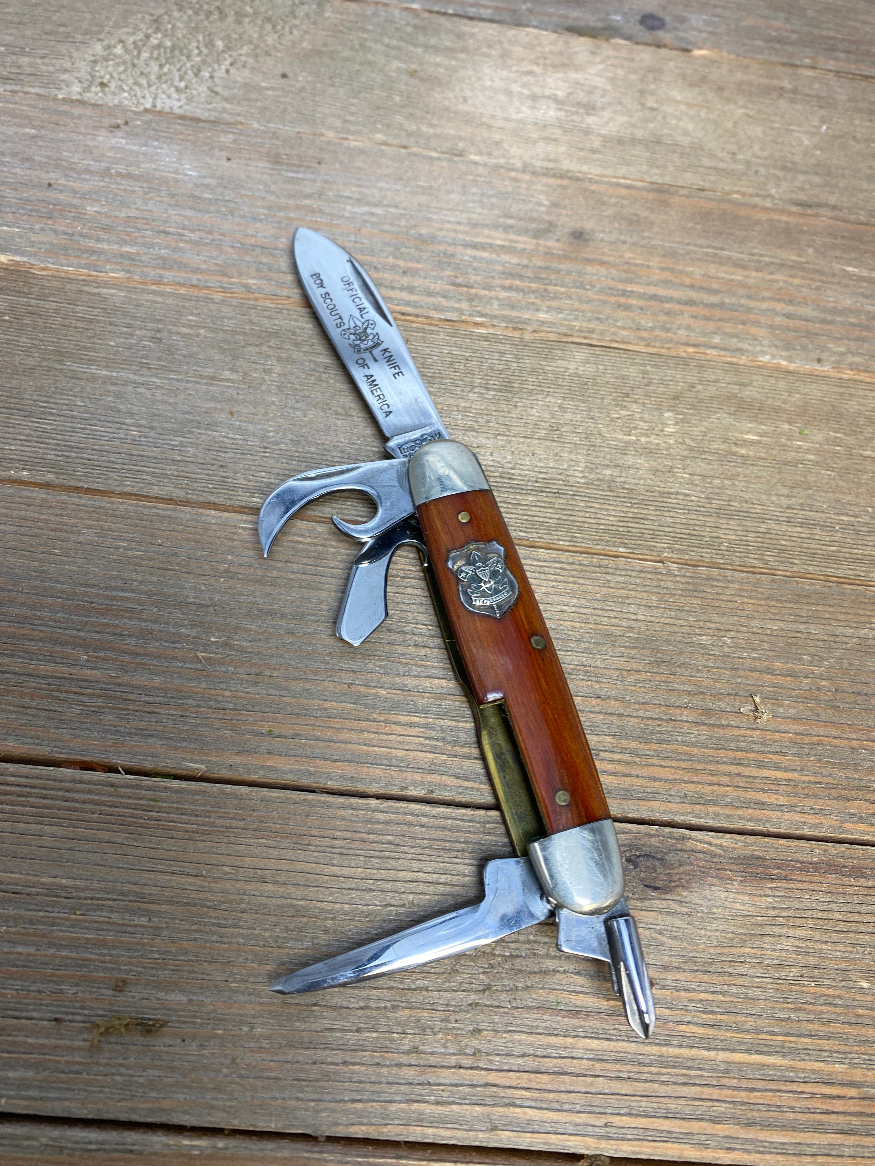 Boy Scouts of7America Mul0n Blade Camp Knife - Ne outlets theast Georgia Council - Old Pocket Knife - Gf tt3Conditiob